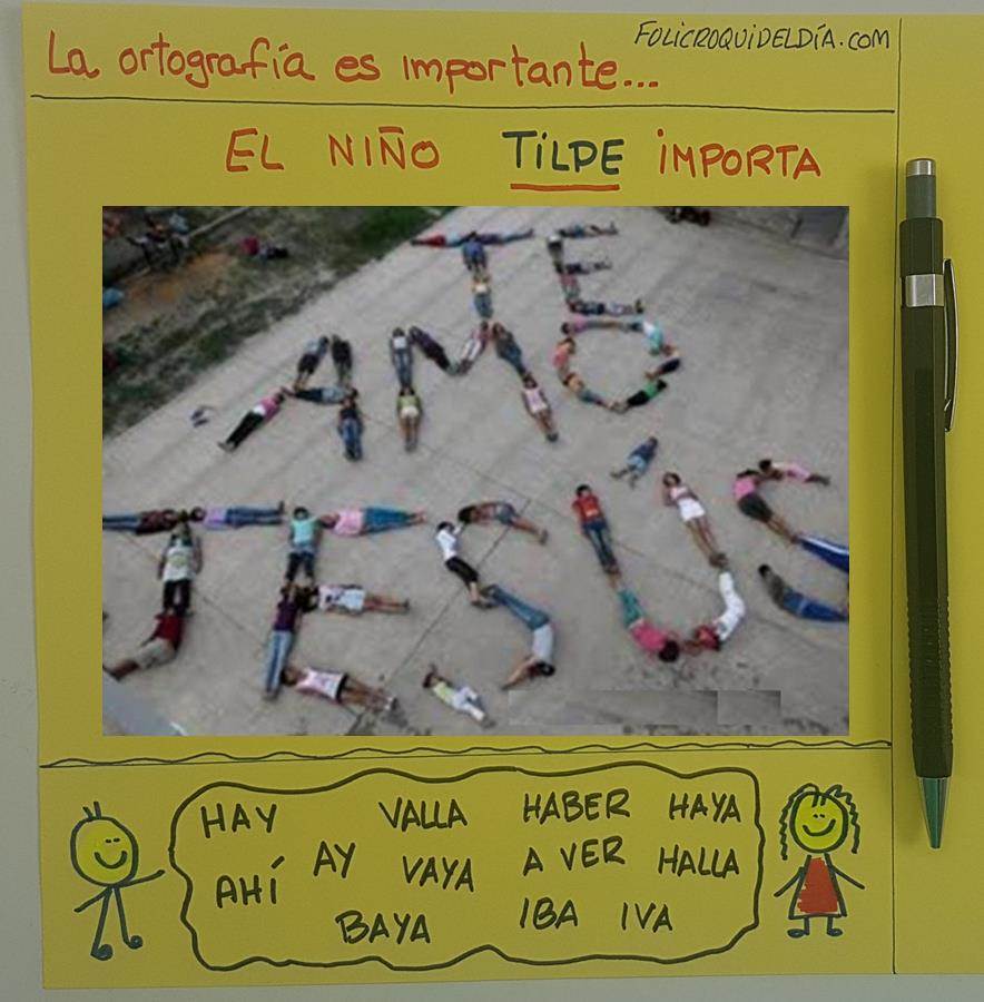 La ortografía es importante…