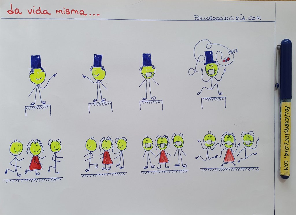La vida misma. Unos mandan y todos obedecemos. Sin preguntarnos, sin cuestionarnos. Defendemos dogmas como si fuesen verdades absolutas.