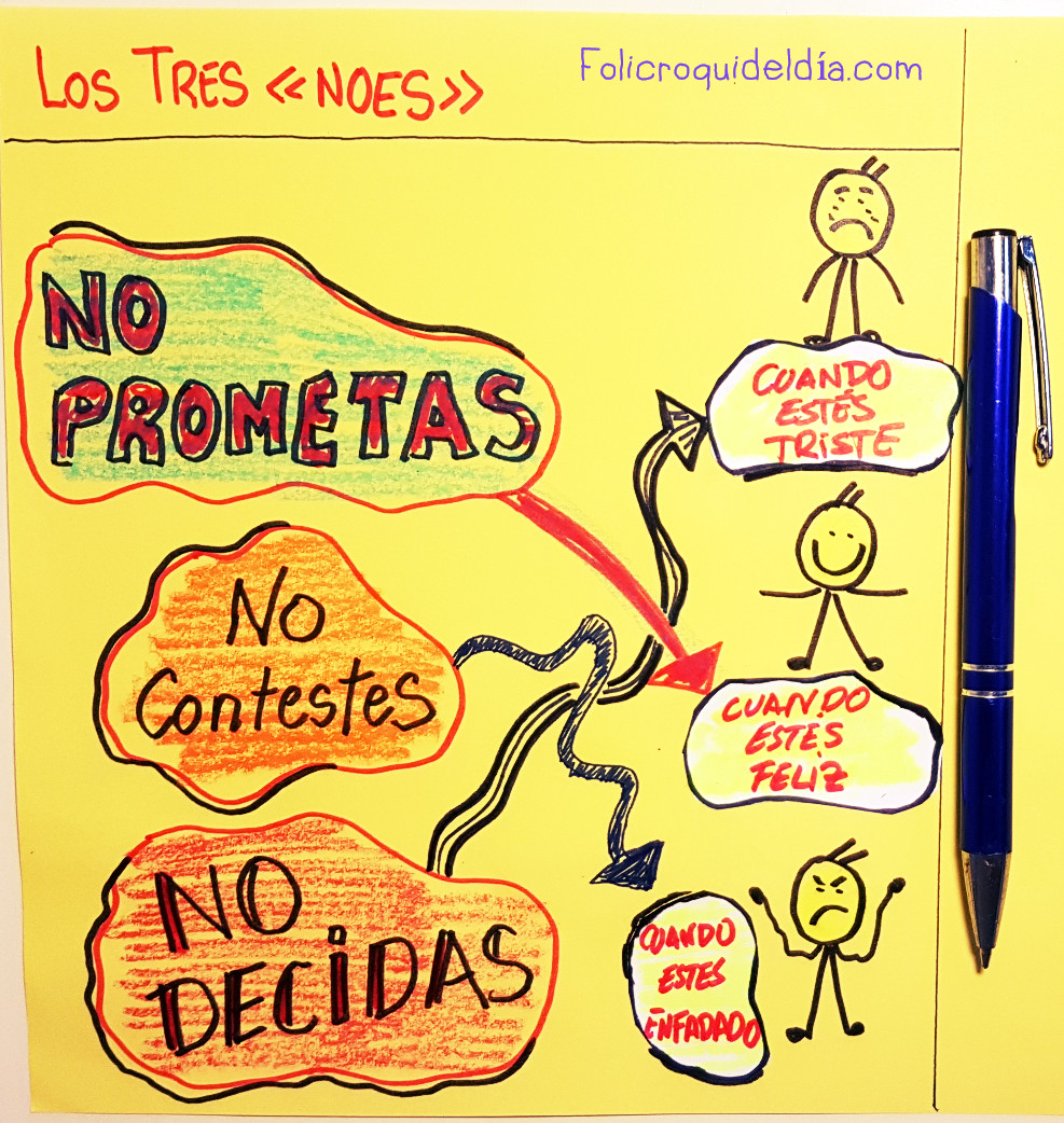 Tres sencillos «noes» a tener en&nbsp;cuenta…