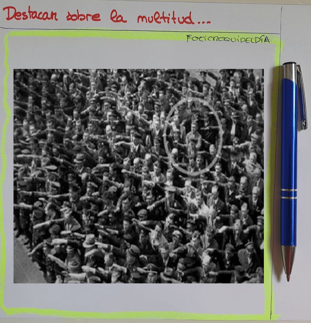 Destacar sobre la multitud es de valientes…