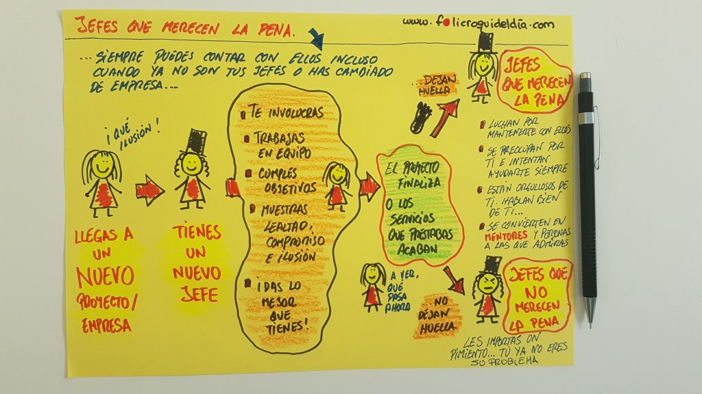 Jefes que merecen la pena siempre. Cuando son tus jefes por lo que te hacen crecer y cuando no son tus jefes por lo que te inspiran para seguir creciendo