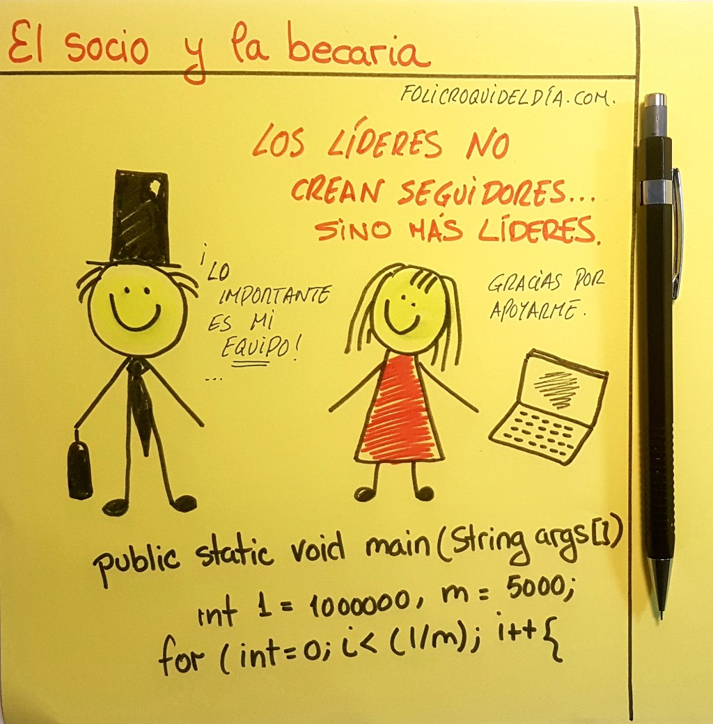 El socio y la&nbsp;becaria…