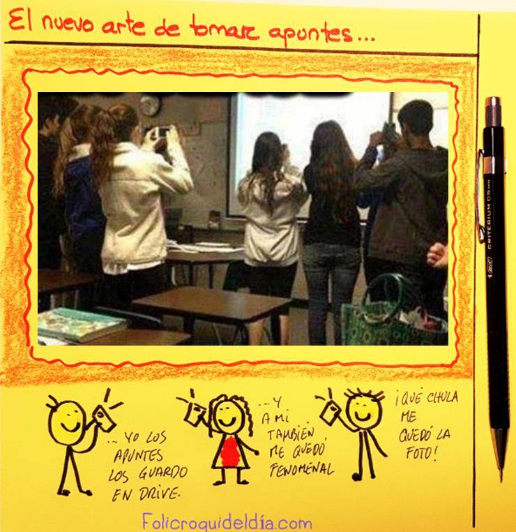 El nuevo arte de tomar apuntes en clase.Las tecnologías avanzan y con ellas aparecen nuevos métodos para tomar apuntes de lo que se dice en clase
