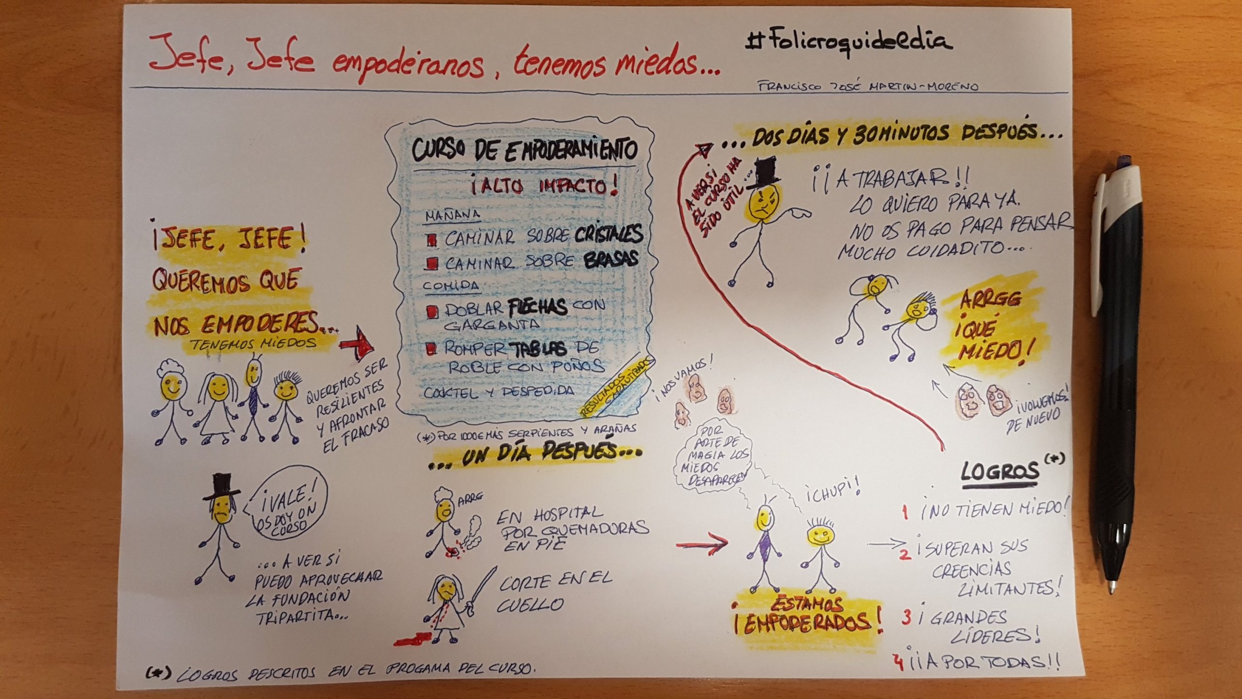 Empoderar de verdad a los empleados de las empresas. Empoderar no es ir a un curso y escuchar cuatro frases. Empoderar es apostar por las personas de verdad