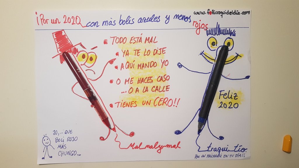 ¡Por un año 2020 con más bolis azules y menos&nbsp;rojos!