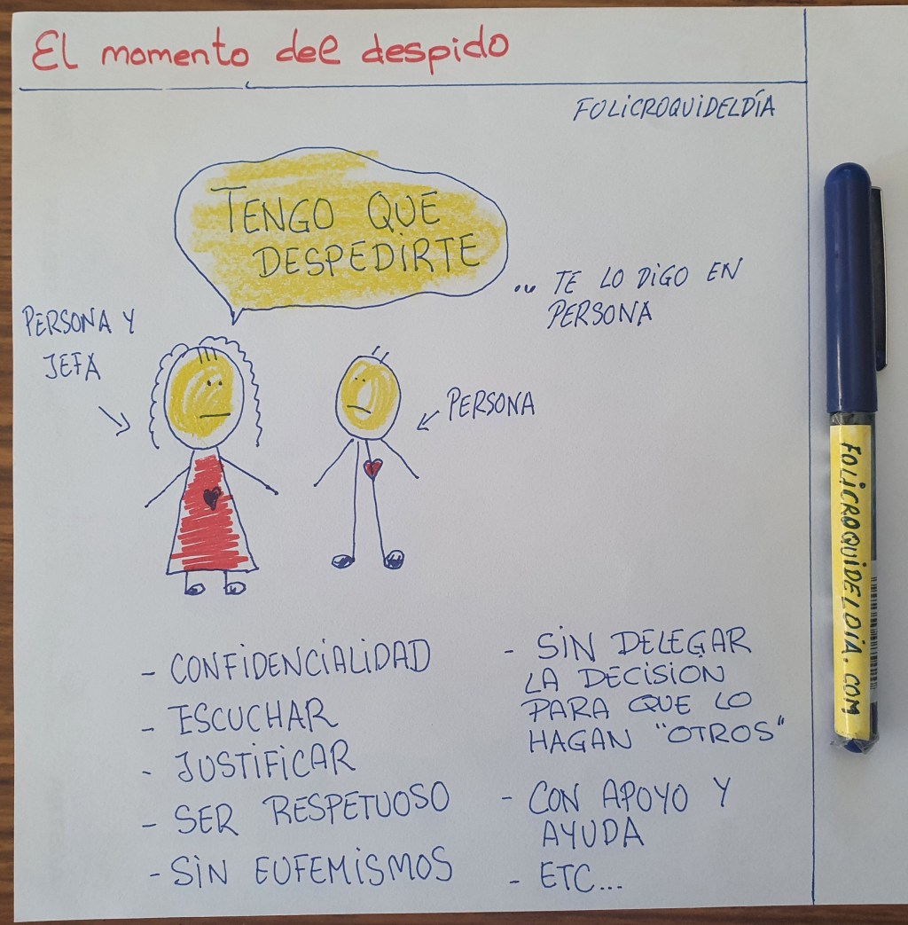 El momento del despido…