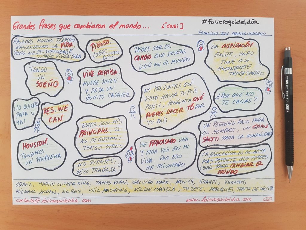 Grandes frases que cambiaron el mundo…(bueno, casi&nbsp;todas)