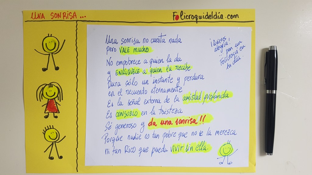 Una sonrisa no cuesta nada y vale&nbsp;mucho