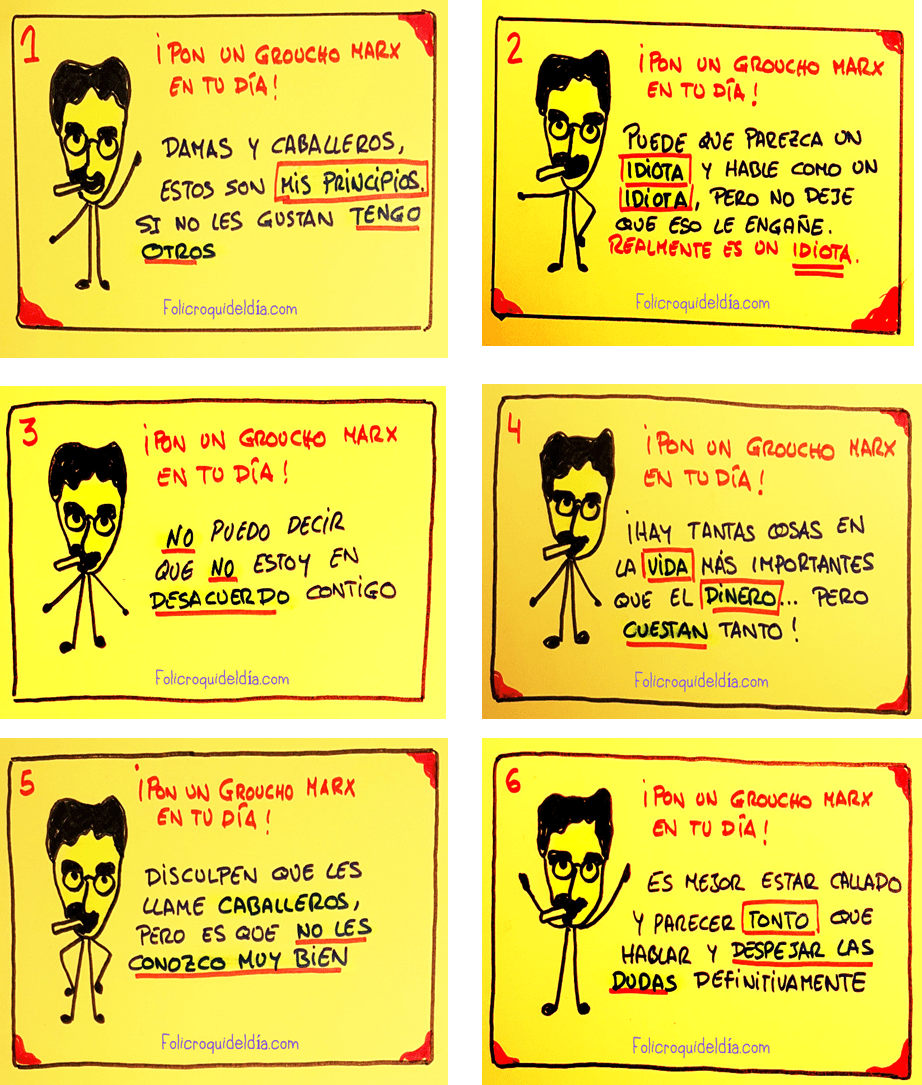 ¿Quieres alegría?…¡Pon un Groucho Marx en tu&nbsp;día!