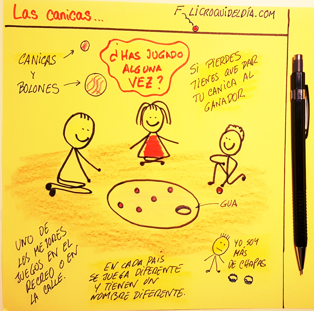 ¿Eras de chapas o de canicas?. Da lo mismo. Dos dos eran fantásticos juegos con coste mínimo o nulo para jugar con los amigos