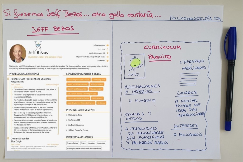 Si fuésemos Jeff Bezos otro gallo cantaría