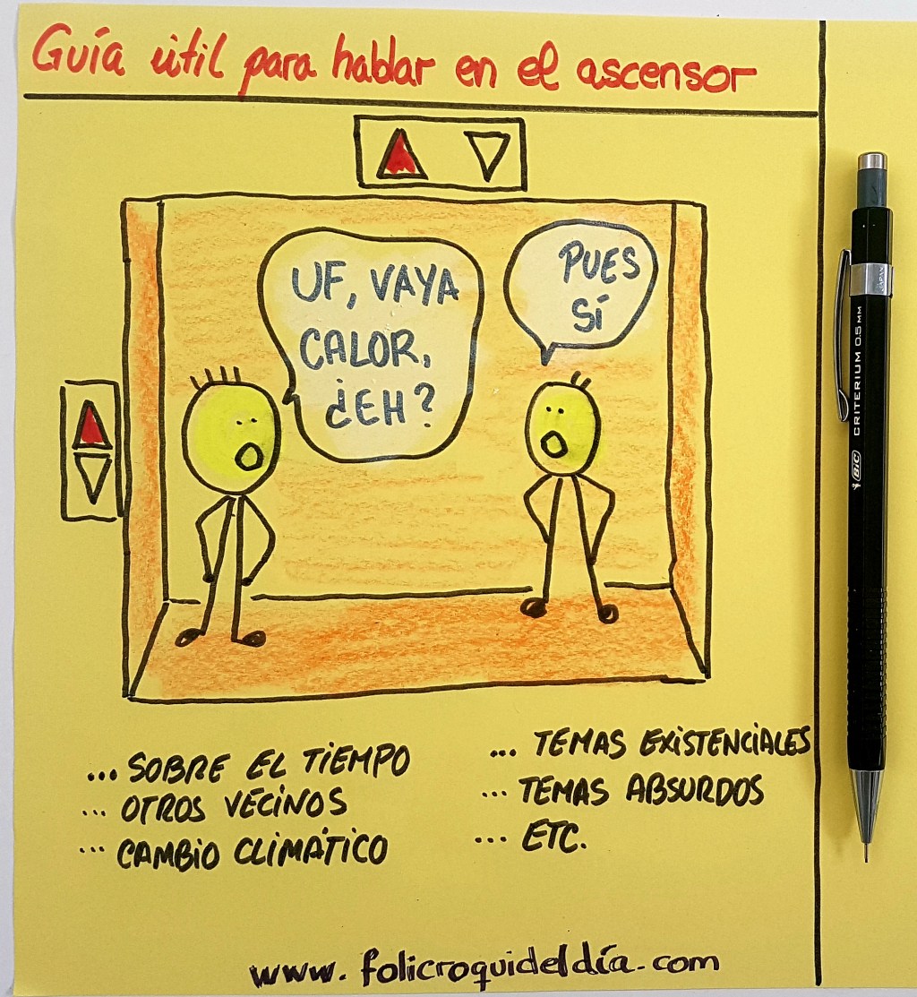 Guía últil para hablar en el ascensor…