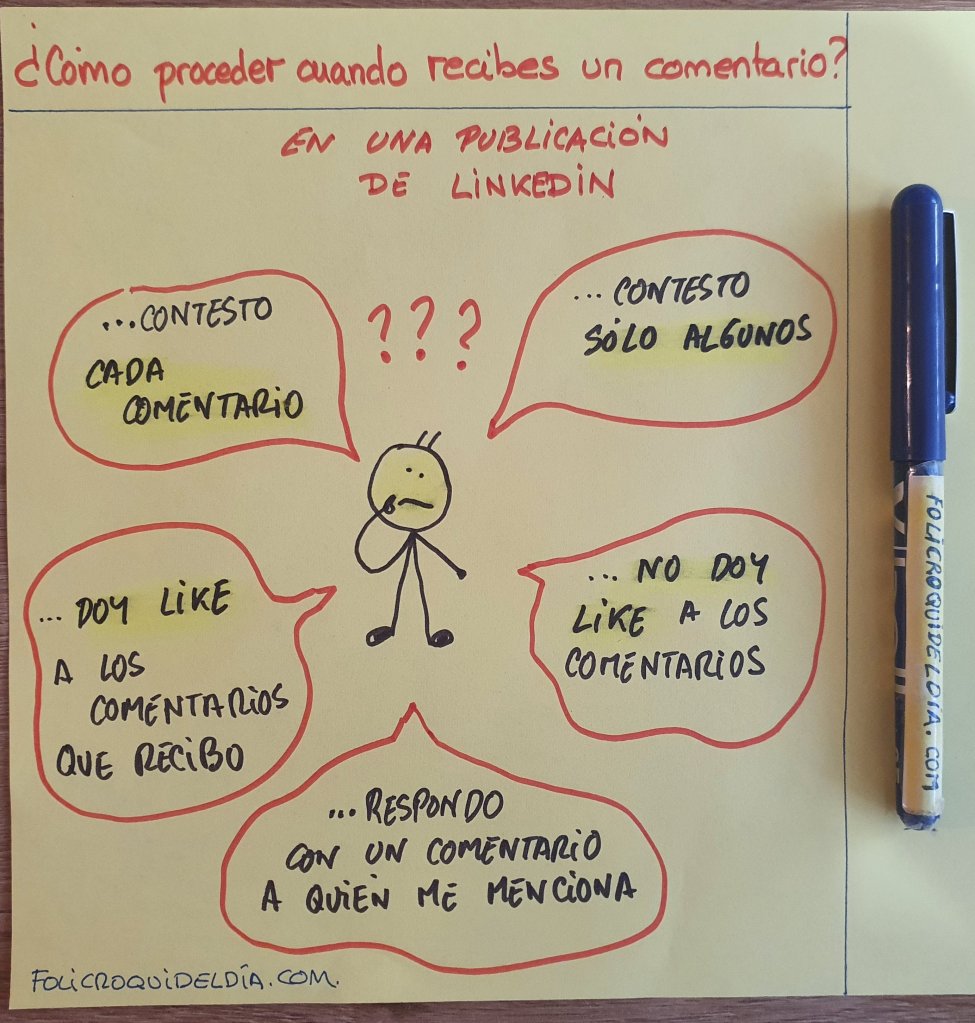 ¿Cómo proceder cuando recibes un comentario en Linkedin?