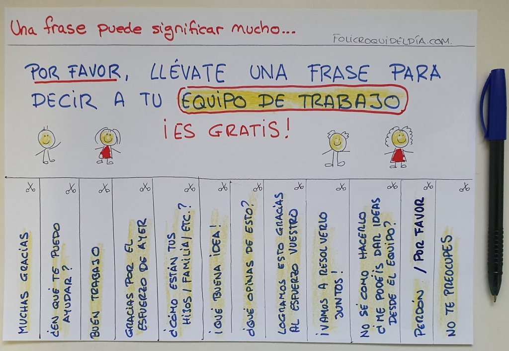 Una frase que puede motivar a todo un equipo